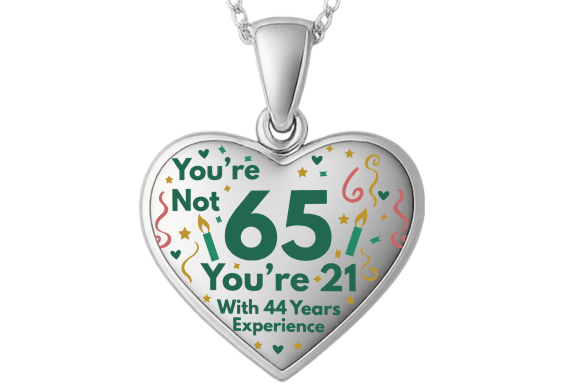 65th Birthday Heart Shape POD Design: Graphics for Crafts