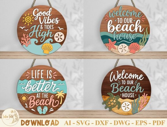 Beach House Door Sign SVG Bundle: Embroidery Review