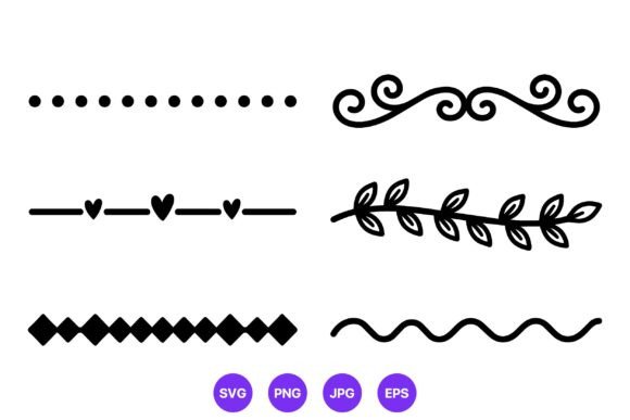 Black White Border Line Art: Decorative Elements & Graphics