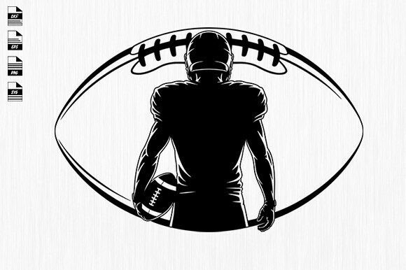 Custom Football Player SVG: Graphics for Crafts & Branding