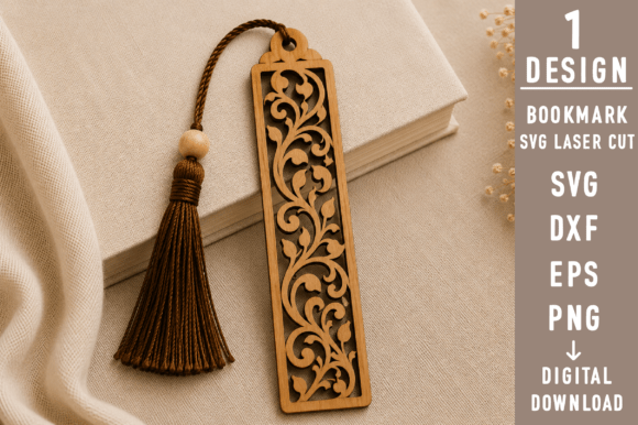 Decorative Bookmark SVG: Laser Cutting & Other Art Amp