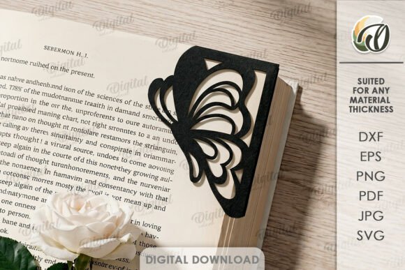 Decorative Corner Bookmark Laser Cut for Local Branding