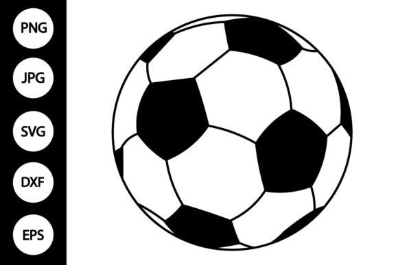 Football SVG, Soccer Ball Clipart for Crafts & Graphics