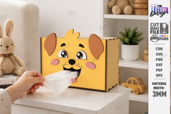 Funny Tissue Box Laser Cut Cute Animal: Boxes Done Right
