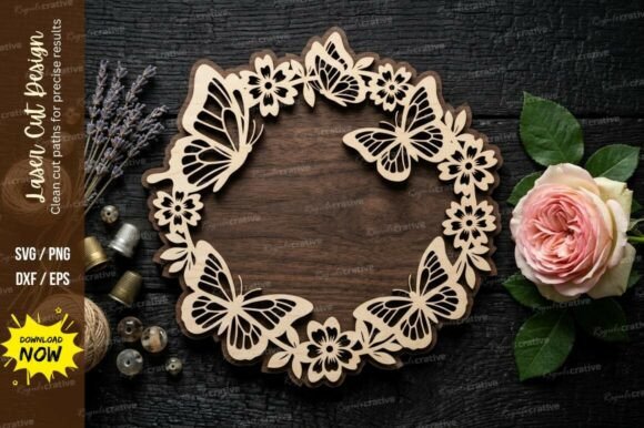 Leaf Wreath Frame Laser Cut Wall Decor Review