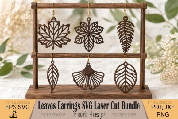 Leaves Earrings Laser Cutting SVG Bundle Review