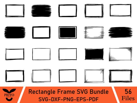 Rectangle Frame SVG Bundle: Graphics & Decorative Elements