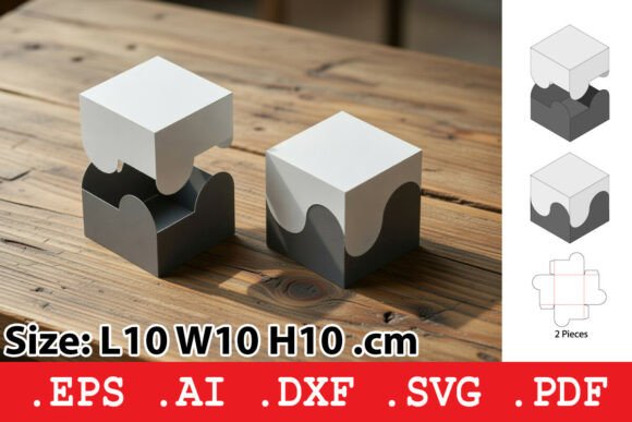 Wave Edge Two Piece Box: Graphics & Boxes Amp